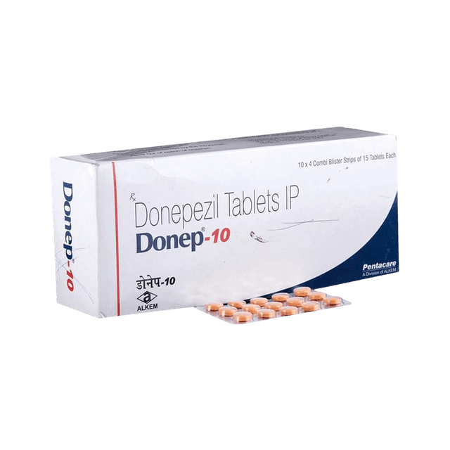 Donep 10mg Strip Of 15 Tablets