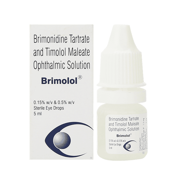 Brimolol Bottle Of 5ml Eye Drops