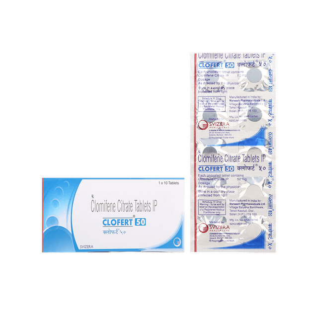 Clofert 50mg Strip Of 10 Tablets