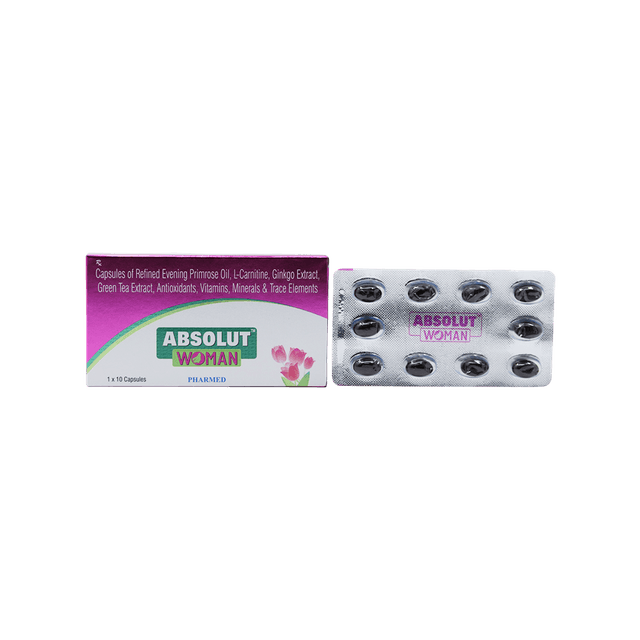 Absolut Woman Strip Of 10 Softgel Capsules