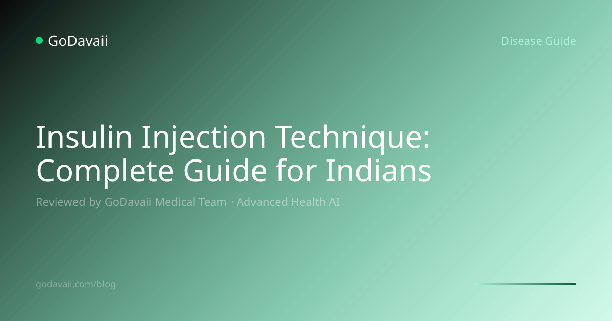 Insulin Injection Technique: Complete Guide for | GoDavaii